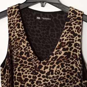 ZARA Cheetah Print Top